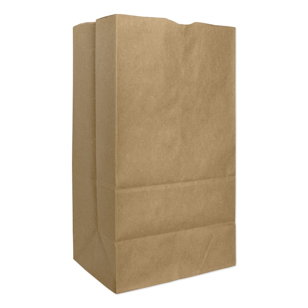 General Paper Bags, 57 lbs Cap., No 25, 8.25"w x 6.13"d x 15.88"h, Kraft, PK500 30926 - main
